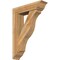 Ekena Millwork Funston Traditional Rough Sawn Bracket w/ Offset Brace, Western Red Cedar, 8"W x 32"D x 44"H BKT0806X32X44FST01RWR - alternate 1